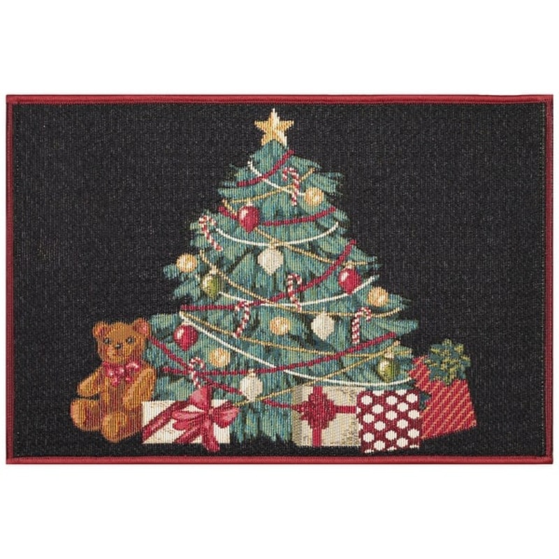 Liora Manne Esencia Oh Christmas Tree Indoor/Outdoor Mat